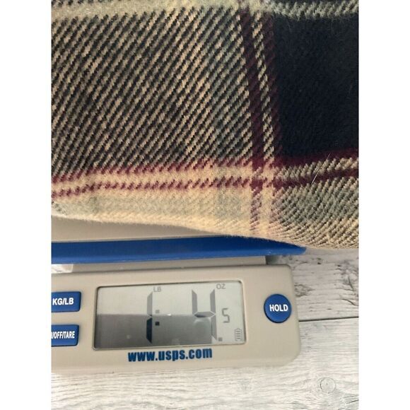 Berne Mens Plaid Slate 100% Cotton Flannel Shirt Jacket Button Down Large - Picture 10 of 10